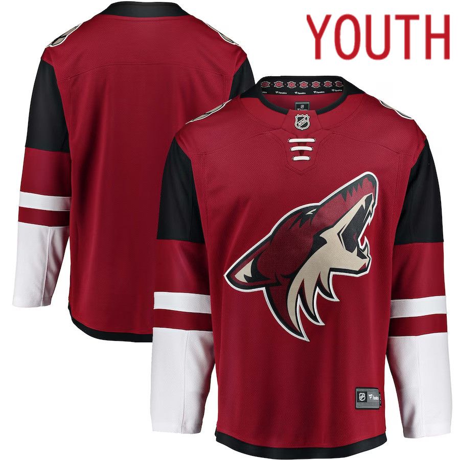 Youth Arizona Coyotes Fanatics Branded Red Breakaway Home NHL Jersey->youth nhl jersey->Youth Jersey